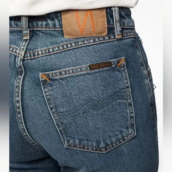 NWT Nudie Jeans Straight Sally Indigo Autumn Straight Leg - Picture 5 of 10